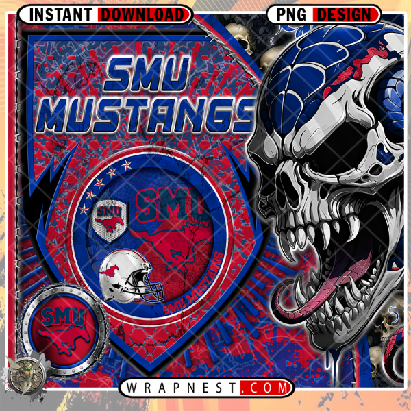 MUSTANGS SKULL SHIELD WRAP
