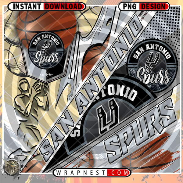 SPURS SILHOUETE WRAP