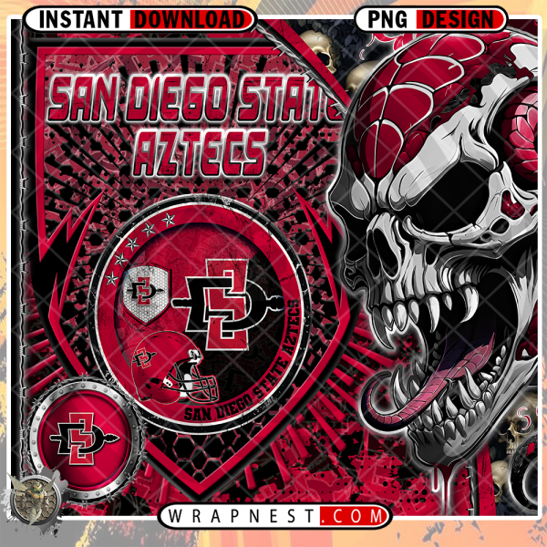 AZTECS SKULL SHIELD WRAP