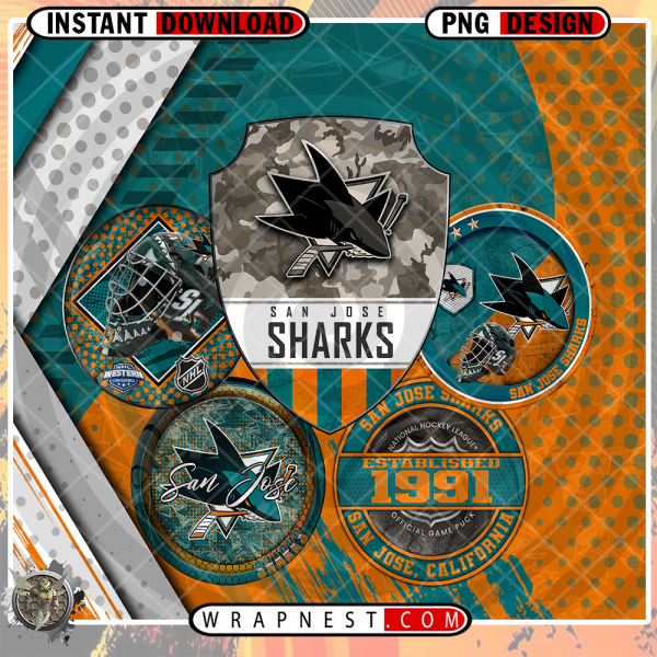 SHARKS LOGO WRAP
