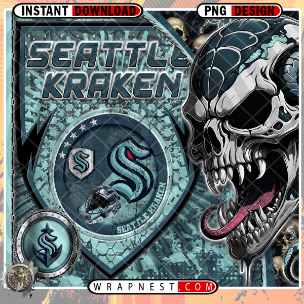 KRAKEN SKULL SHIELD WRAP