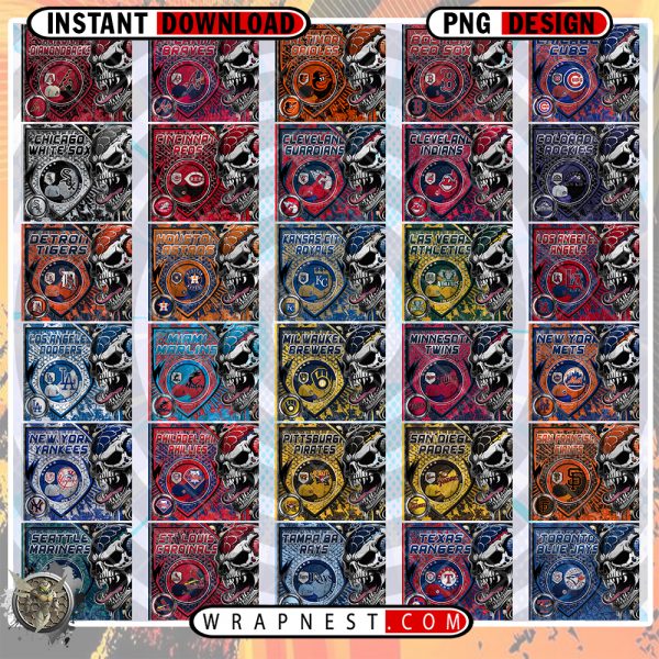 MLB SKULL SHIELD WRAP BUNDLE