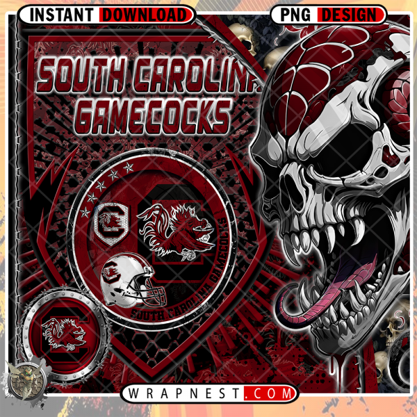 GAMECOCKS SKULL SHIELD WRAP