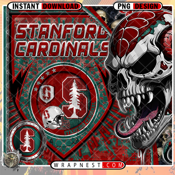 CARDINALS SKULL SHIELD WRAP