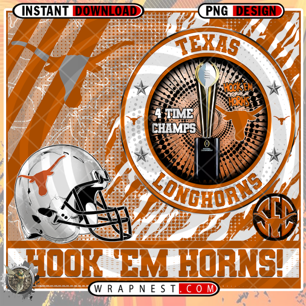 LONGHORNS CHAMPION WRAP