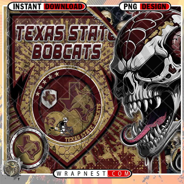 BOBCATS SKULL SHIELD WRAP