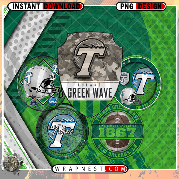 GREEN WAVE LOGO WRAP
