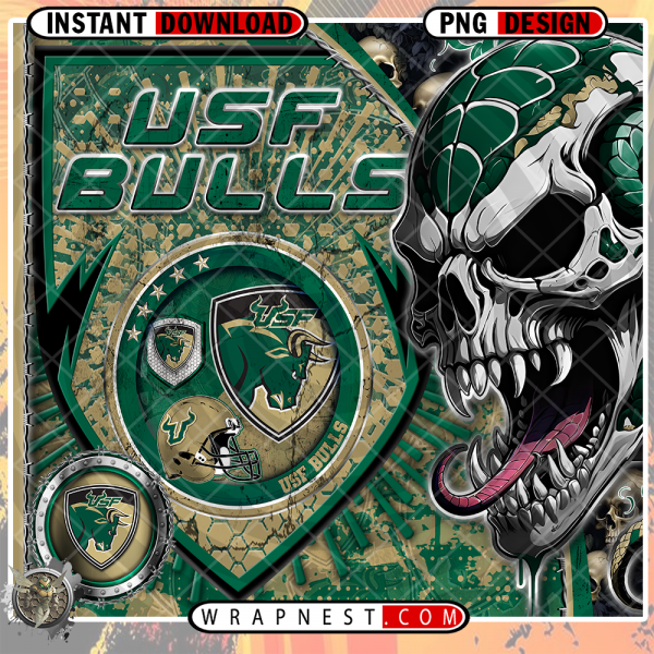 BULLS SKULL SHIELD WRAP