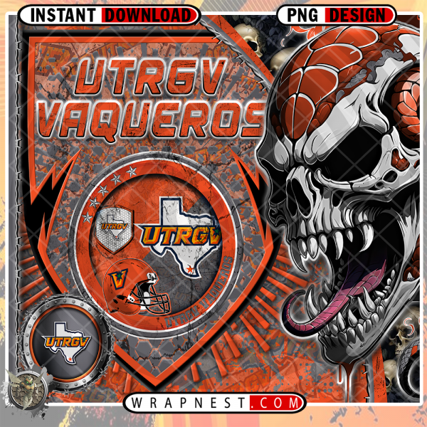 VAQUEROS SKULL SHIELD WRAP