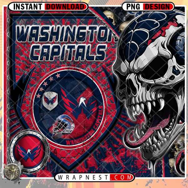 CAPITALS SKULL SHIELD WRAP