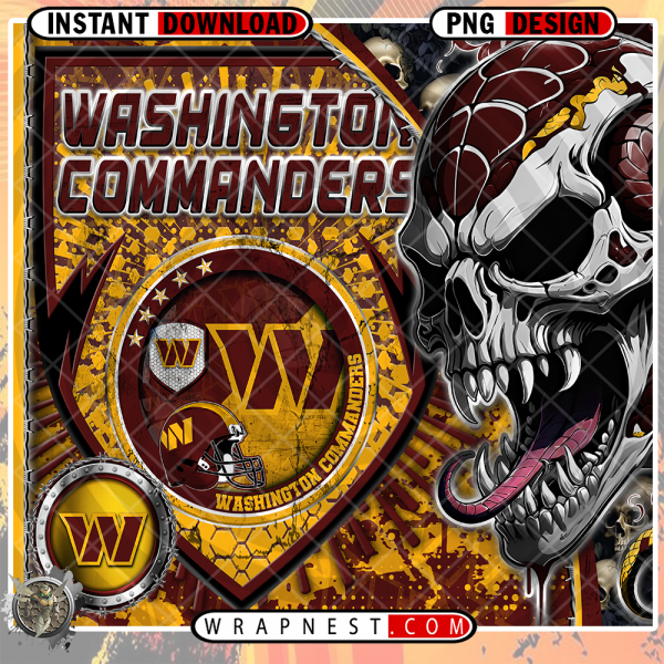COMMANDERS SKULL SHIELD WRAP