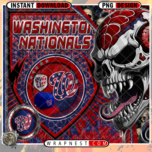NATIONALS SKULL SHIELD WRAP