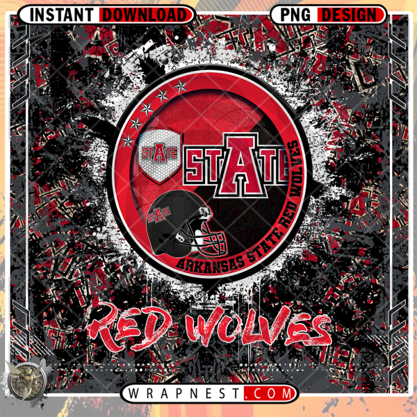 RED WOLVES GRUNGE V3