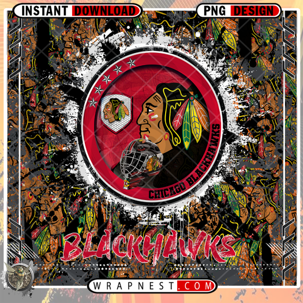 BLACKHAWKS GRUNGE V3