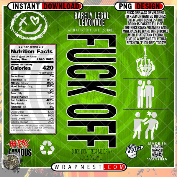 F*CK OFF SODA WRAP