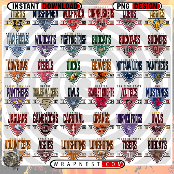 NCAA PNG BUNDLE