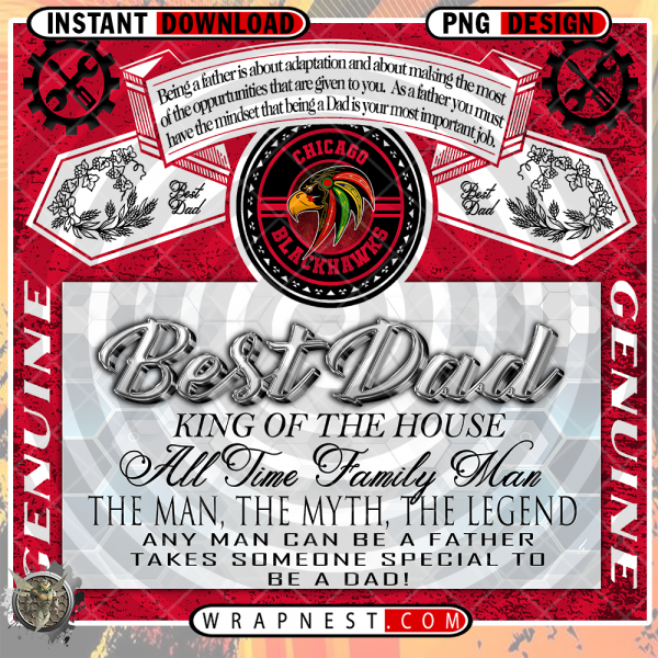 BLACKHAWKS BUD DAD