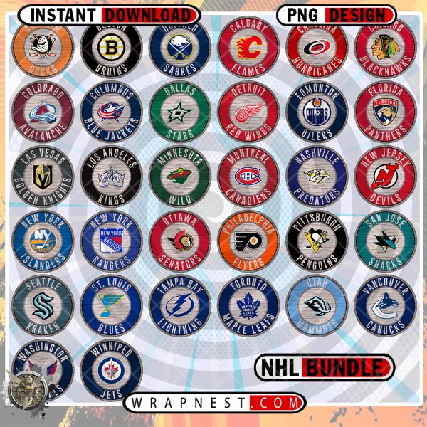 WOOD LOGO PNG BUNDLE NHL