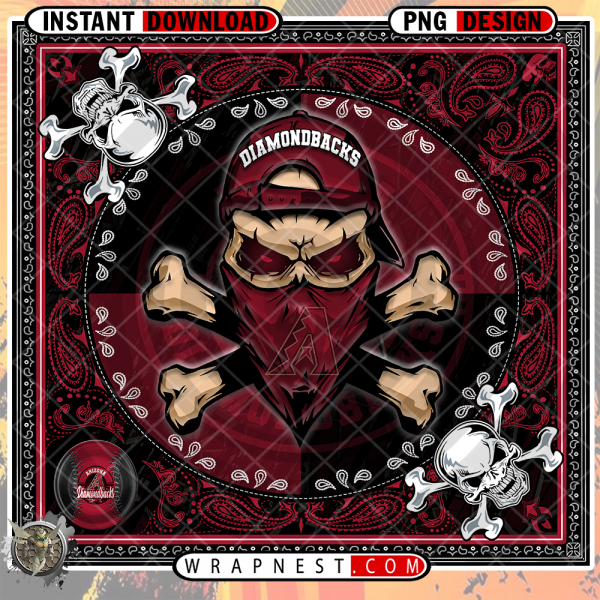 D-BACKS SKULL
  BANDANA