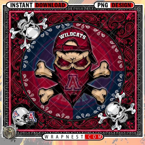 WILDCATS SKULL BANDANA