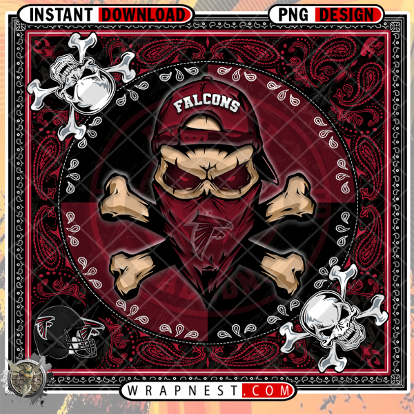 FALCONS SKULL BANDANA