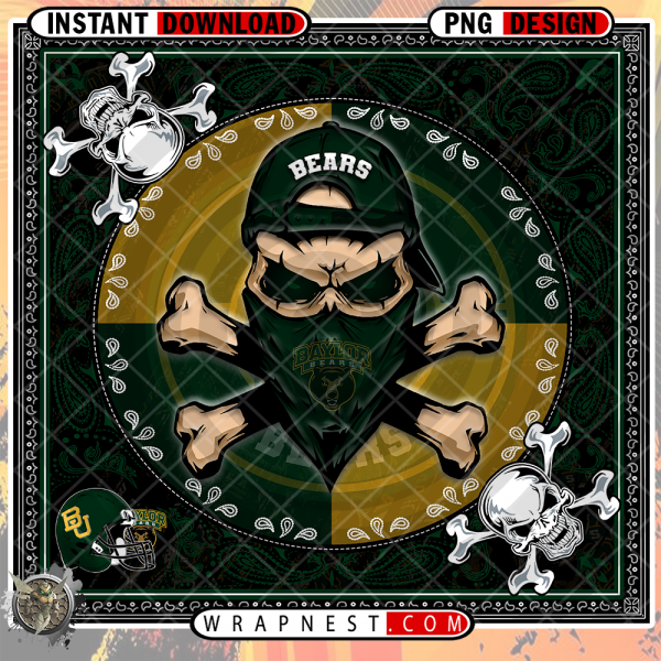 BEARS SKULL BANDANA