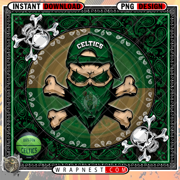 CELTICS SKULL BANDANA