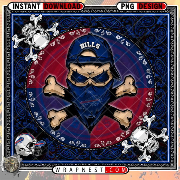 BILLS SKULL BANDANA