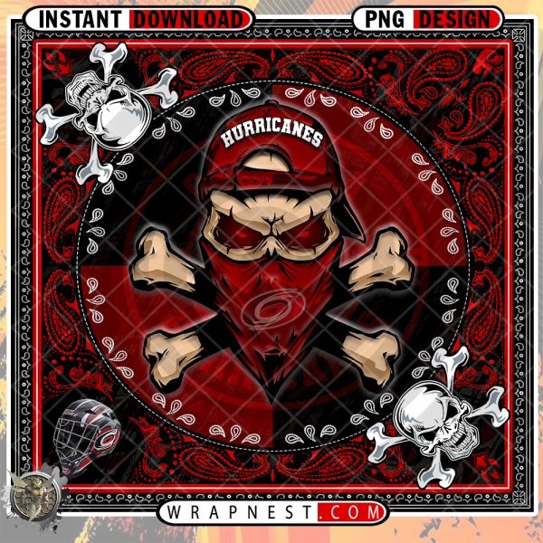 HURRICANES SKULL BANDANA