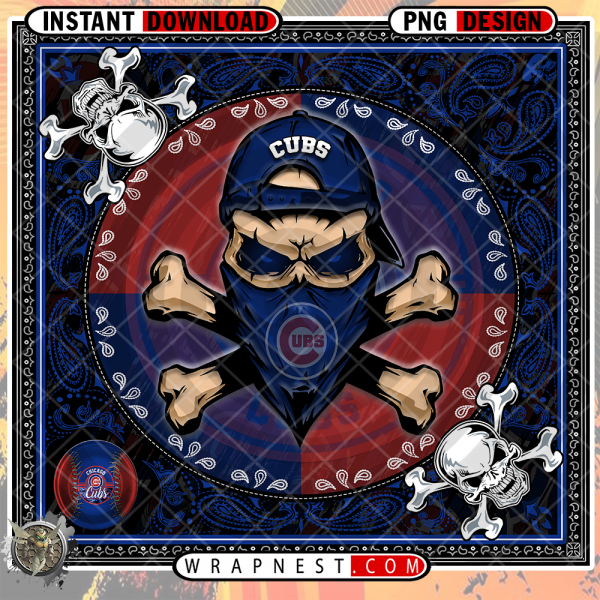 CUBS SKULL BANDANA