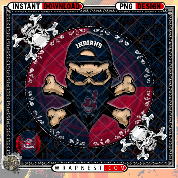 INDIANS SKULL BANDANA