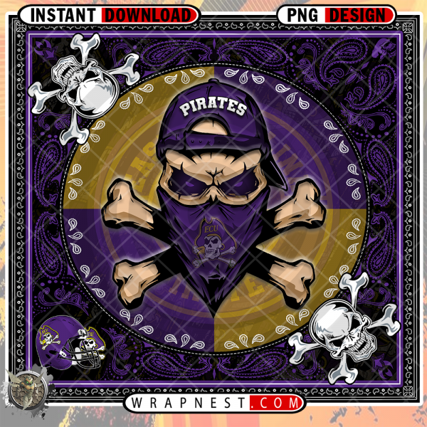 PIRATES SKULL BANDANA