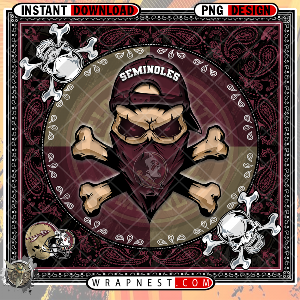 SEMINOLES SKULL BANDANA