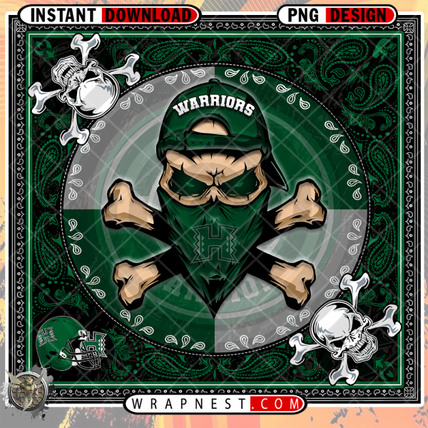 WARRIORS SKULL BANDANA