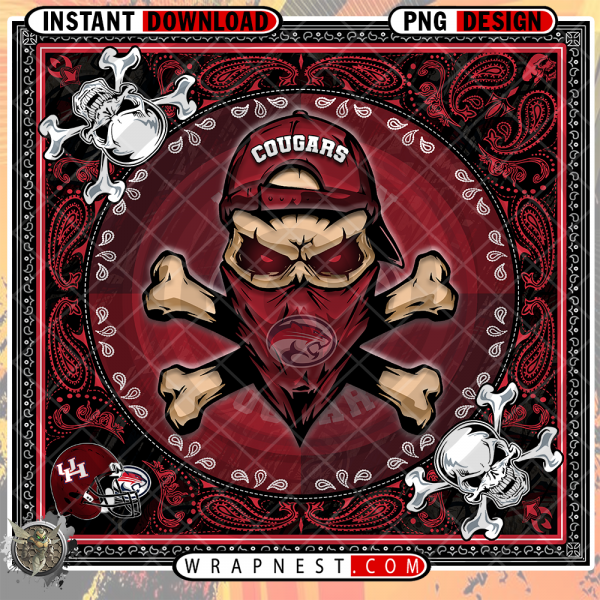 COUGARS SKULL BANDANA
