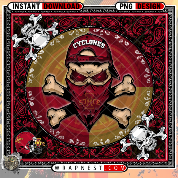 CYCLONES SKULL BANDANA