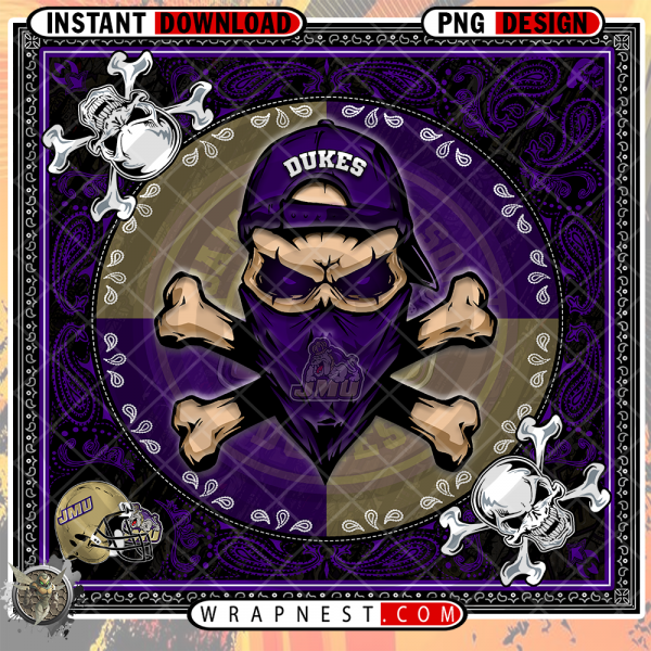 GOLDEN BULLS SKULL BANDANA