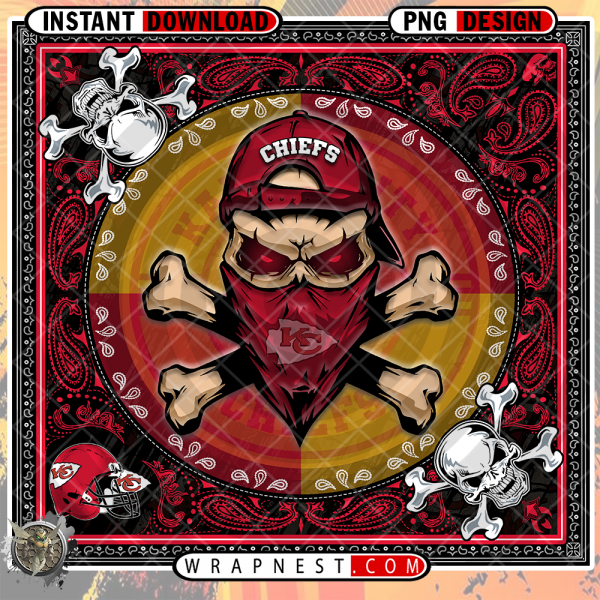 CHIEFS SKULL BANDANA