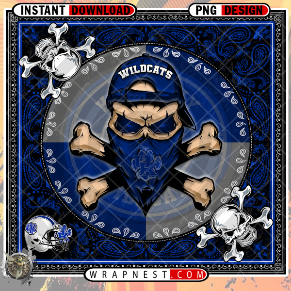 WILDCATS SKULL BANDANA