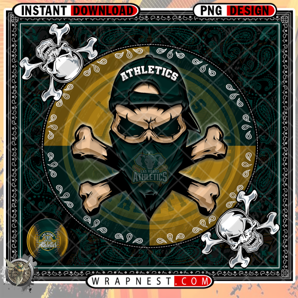 ATHLETICS SKULL BANDANA