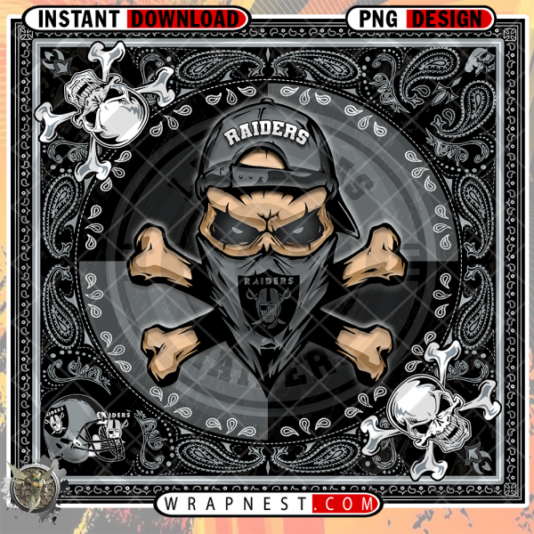 CHARGERS SKULL BANDANA