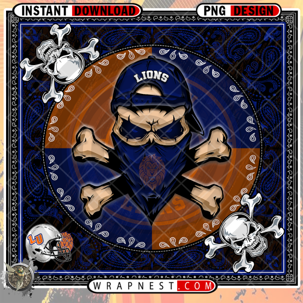 LIONS SKULL BANDANA