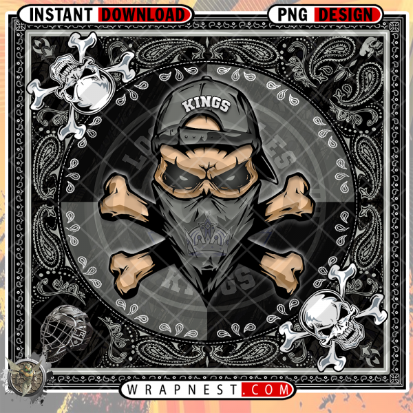 KINGS SKULL BANDANA