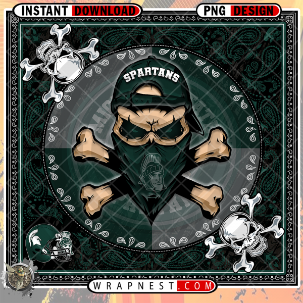 SPARTANS SKULL BANDANA