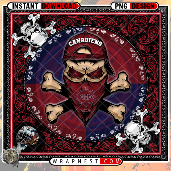 CANADIENS SKULL BANDANA