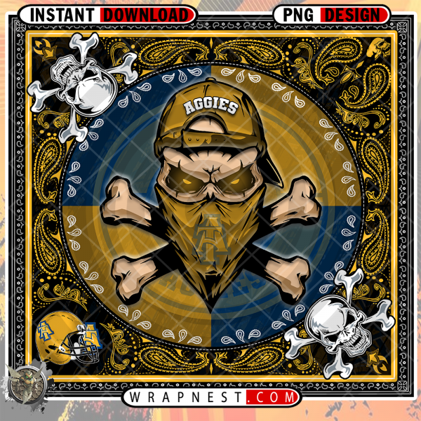 AGGIES
  SKULL BANDANA