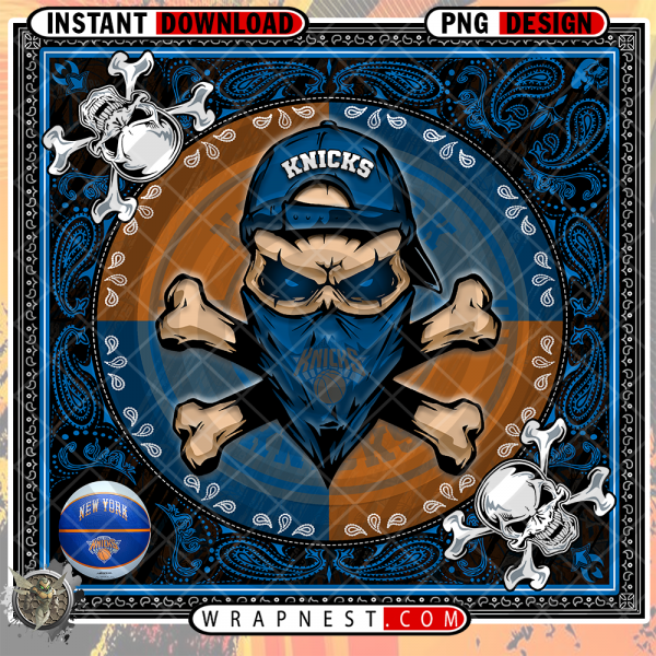 KNICKS SKULL BANDANA