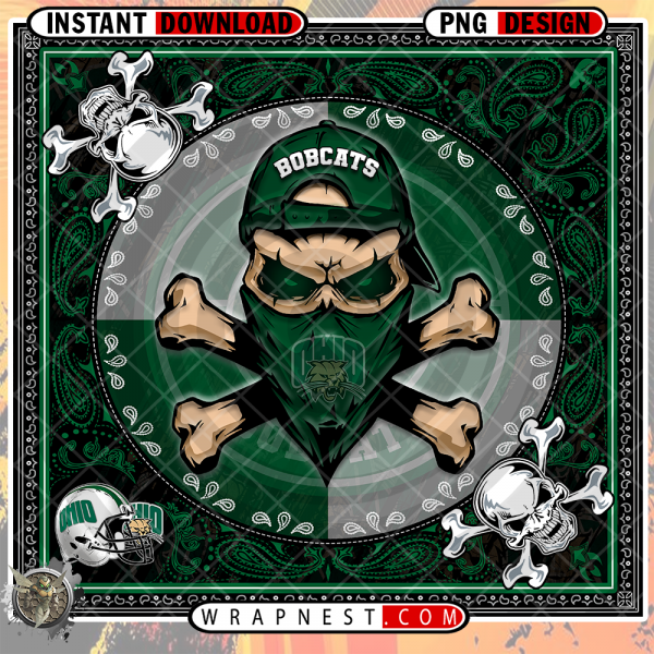 BOBCATS SKULL BANDANA