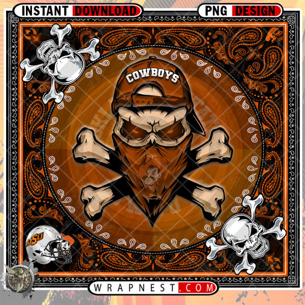 COWBOYS SKULL BANDANA