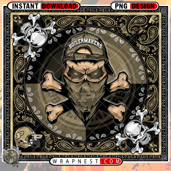 BOILERMAKERS SKULL BANDANA